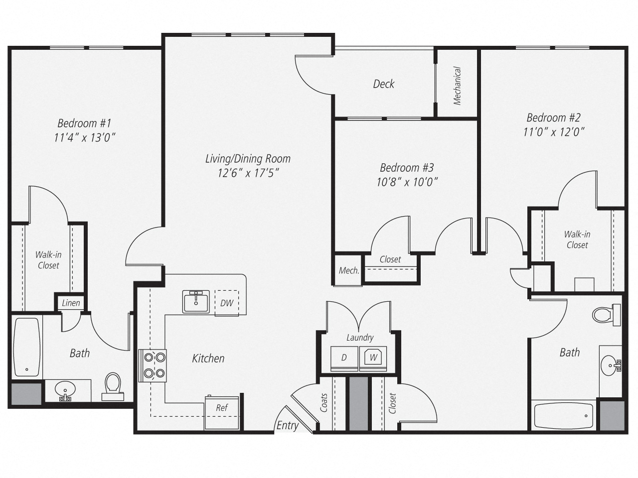 3 Bed/2 Bath-C2