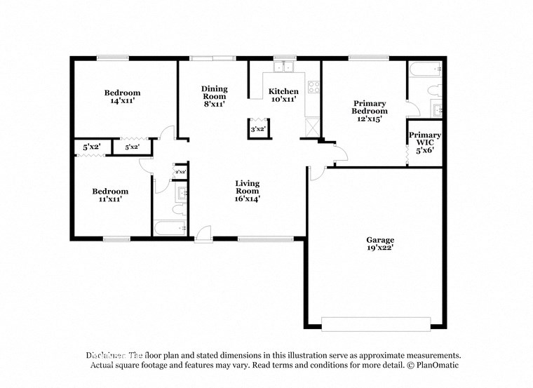 this floor plan is an approximation of our floor plan and may not include all measurements
