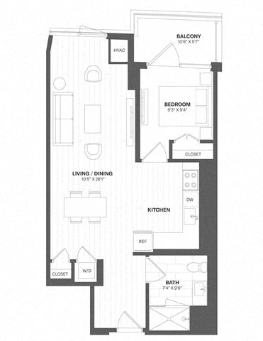 1 Bed/1 Bath-a61