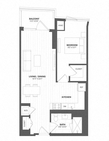 1 Bed/1 Bath-a69