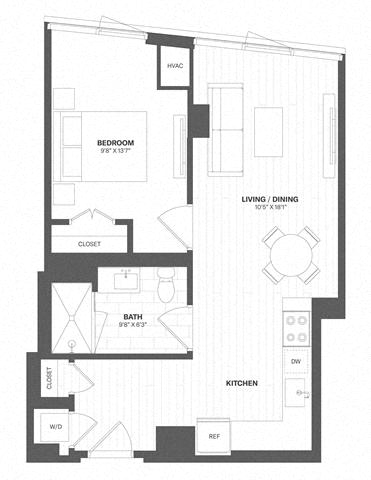 1 Bed/1 Bath-a19