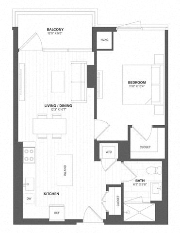 1 Bed/1 Bath-a62