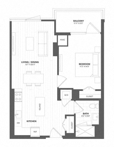 1 Bed/1 Bath-a65