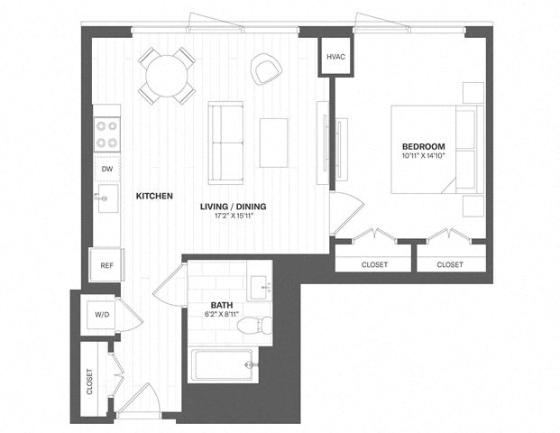 1 Bed/1 Bath-a40