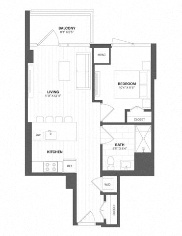 1 Bed/1 Bath-a16