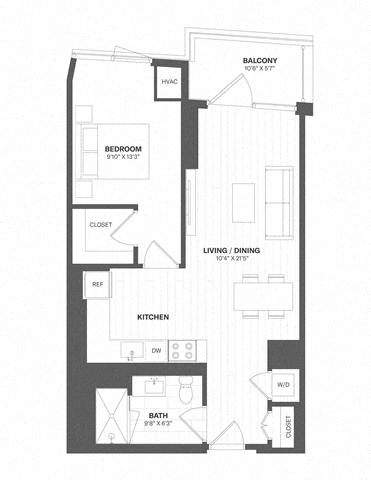 1 Bed/1 Bath-a59