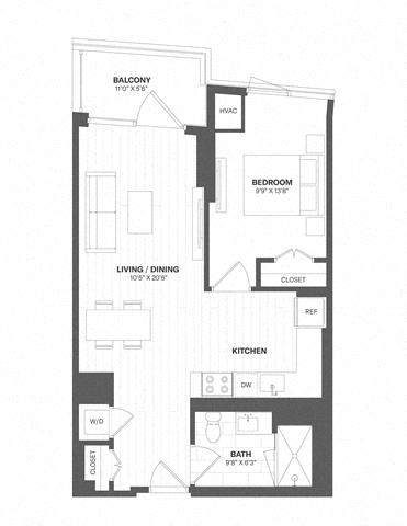 1 Bed/1 Bath-a42