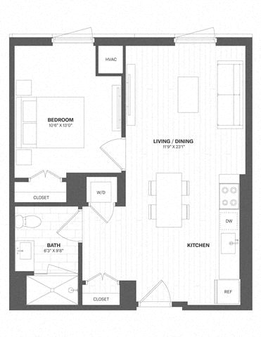 1 Bed/1 Bath-a15