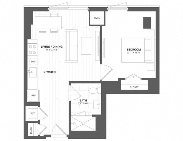 1 Bed/1 Bath-a22