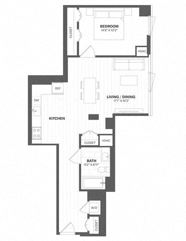 1 Bed/1 Bath-a77