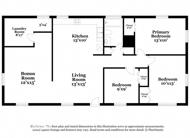 a floor plan of a house with bedrooms and a living room