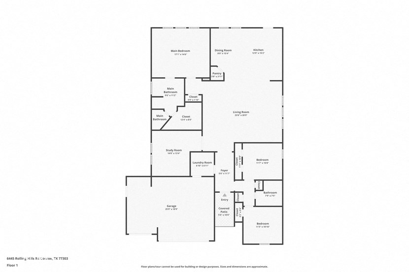 this is a floor plan of a 3 bedroom 2100 sq ft