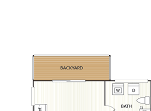 Three Bedroom, One and a Half Bath Townhome