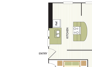 Three Bedroom, Two Bath Den
