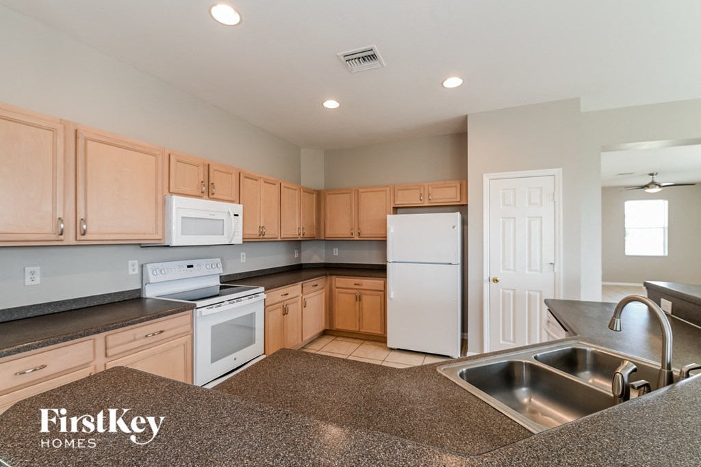the kitchen is clean and ready for us to use