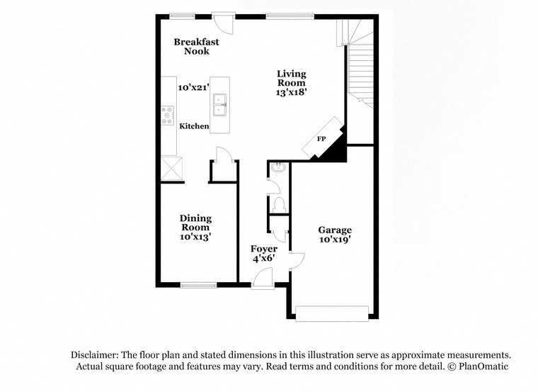 this floor plan is an approximation of the floor plan and sealed dimensions in this house