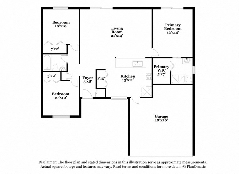 the schematic diagram of the floor plan of the residence