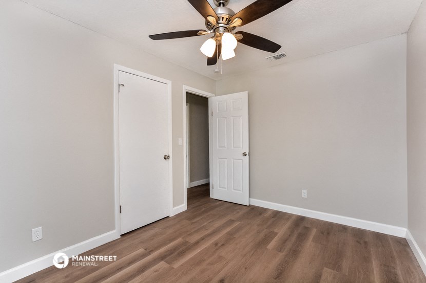the living room of our two bedroom apartment atrium at our community center