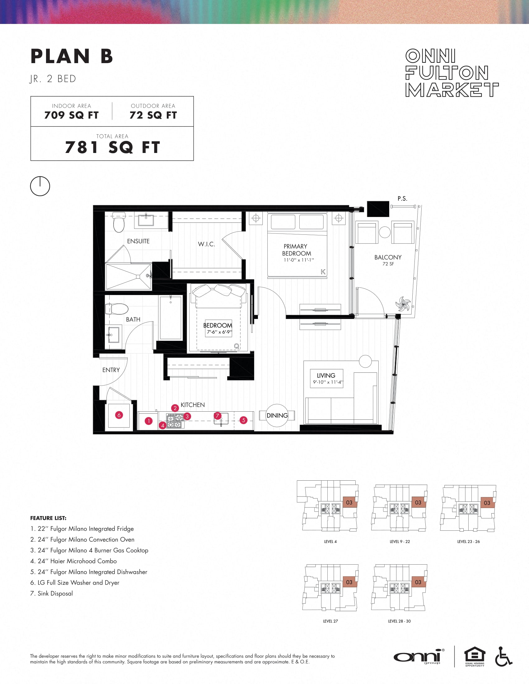 2 bed 2 bath at Onni Fulton Market Apartments, Ilinois, 60661