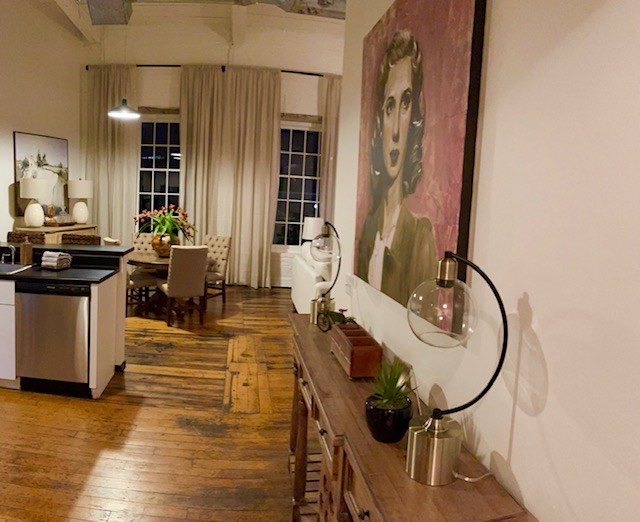 Entry to model apartment