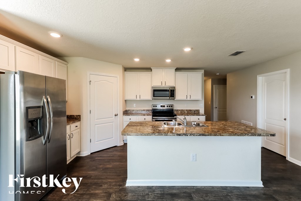 the kitchen is clean and ready for us to use