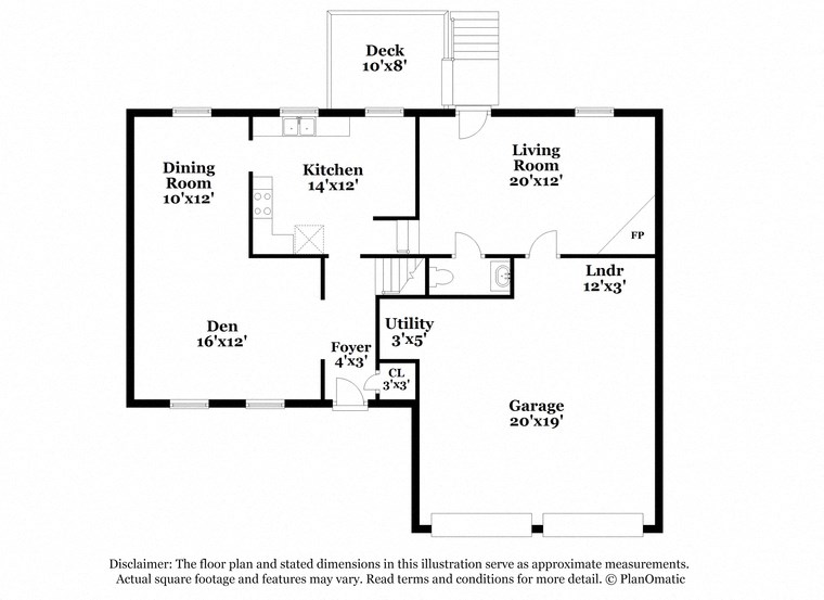 the schematic diagram of the floor plan of the house