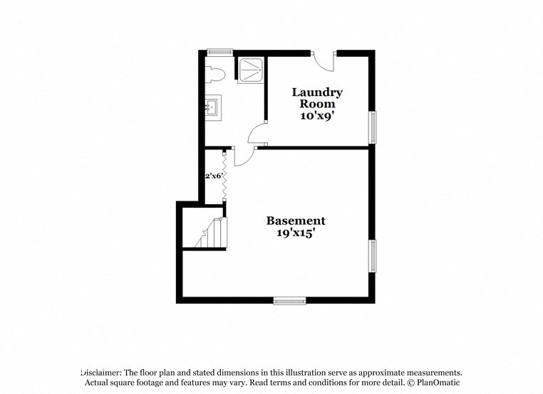 a floor plan of a house with a bedroom and a living room