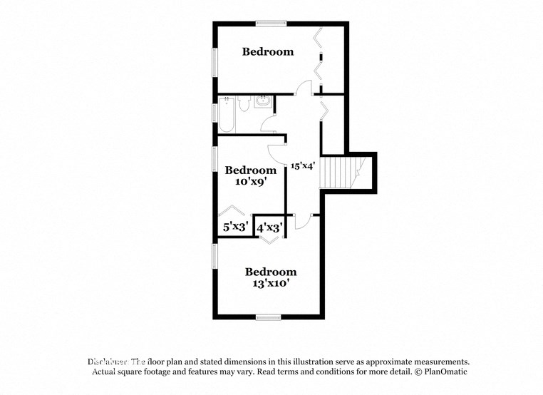 this floor plan is an approximation of the floor plan for a 1 bedroom apartment