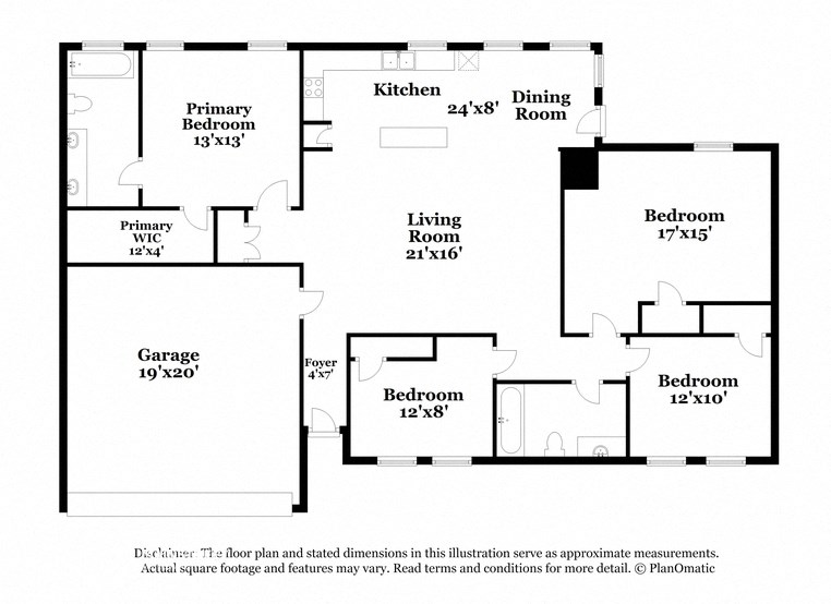 a floor plan of a house with a kitchen and a living room
