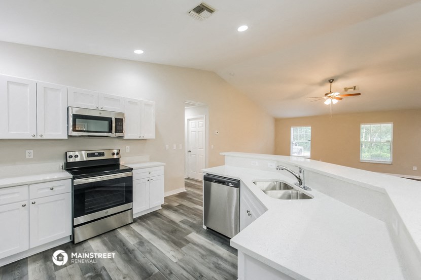 the kitchen is clean and ready for us to use