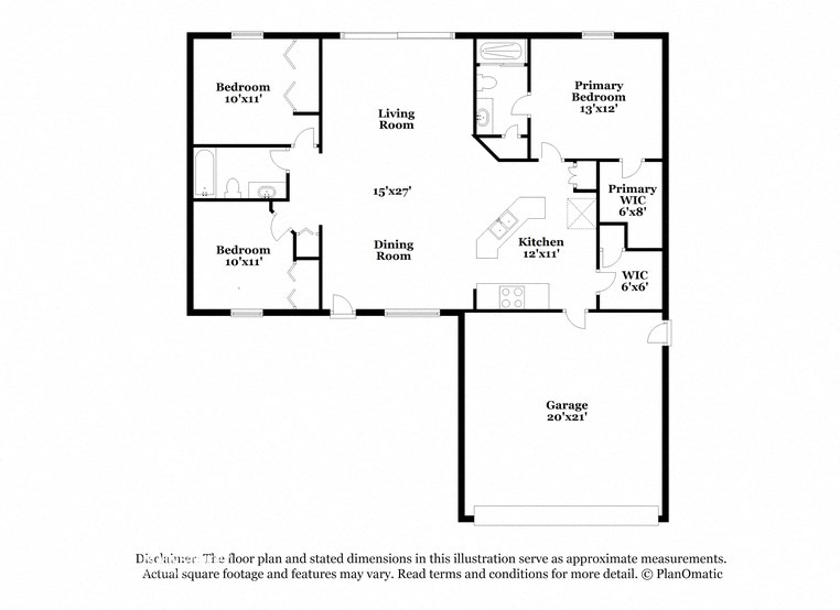 the schematic diagram of the floor plan of the residence