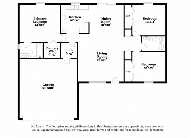the schematic diagram of the floor plan of the residence