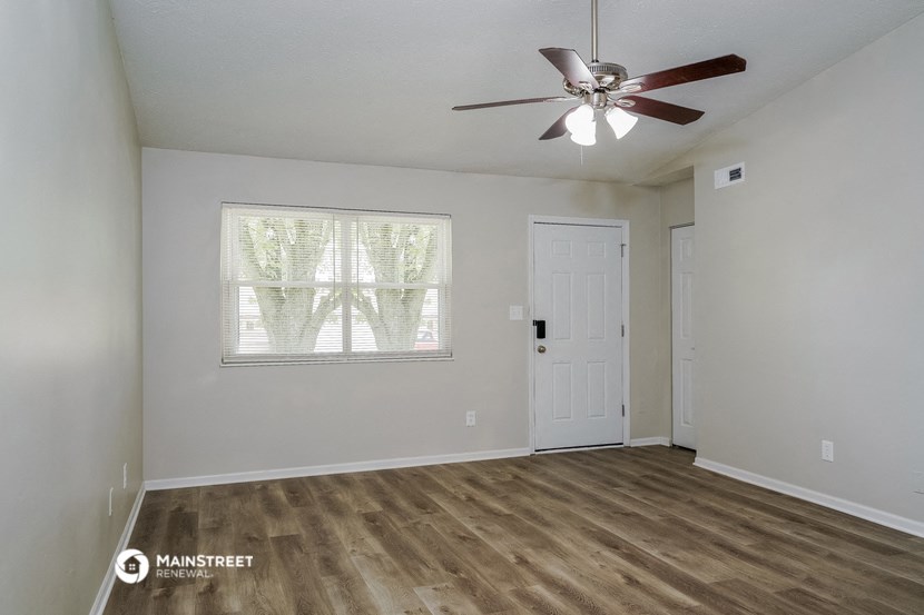 the spacious living room of our studio apartment atrium