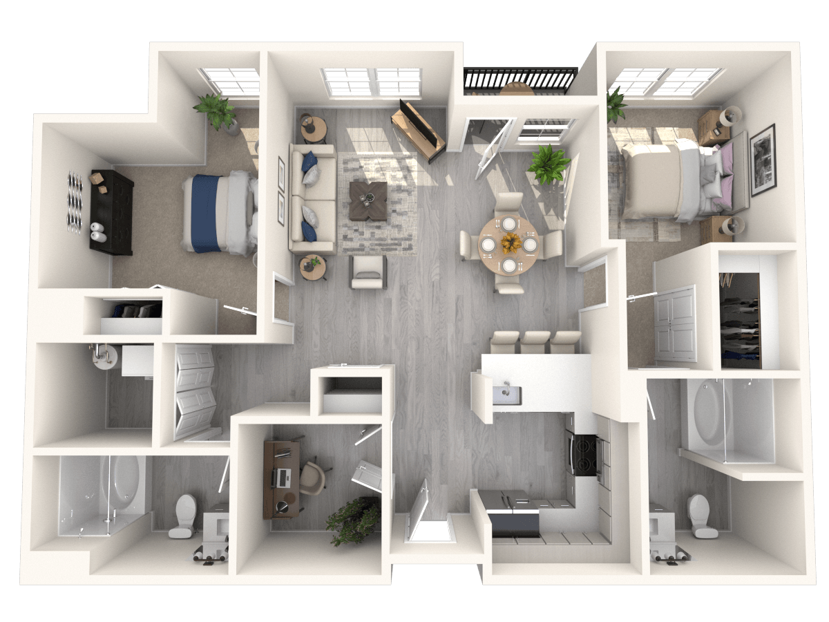 The Portola at SouthGlenn Barcelona Floor Plan
