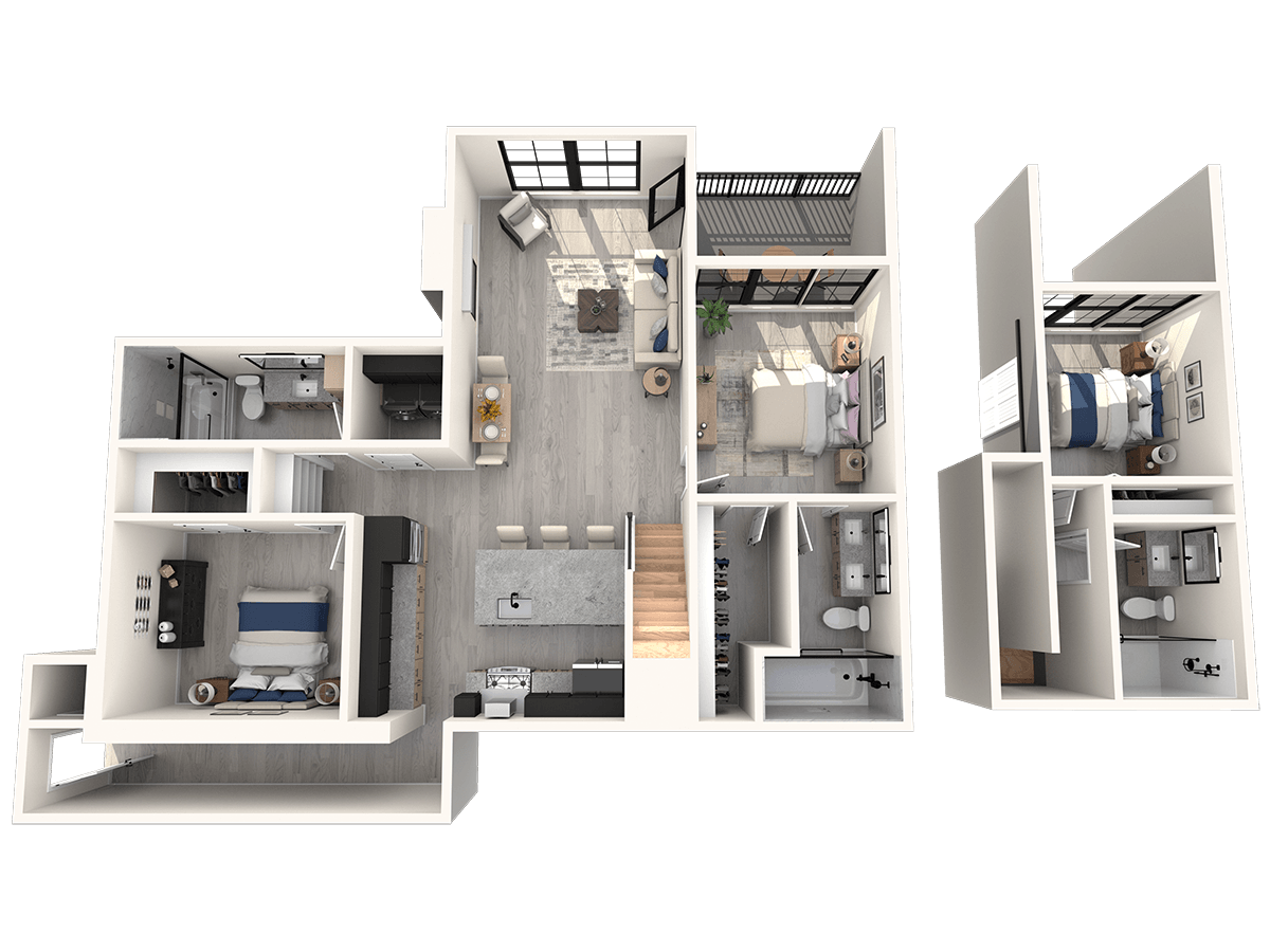 Portola at SouthGlenn Three Bedroom Townhome