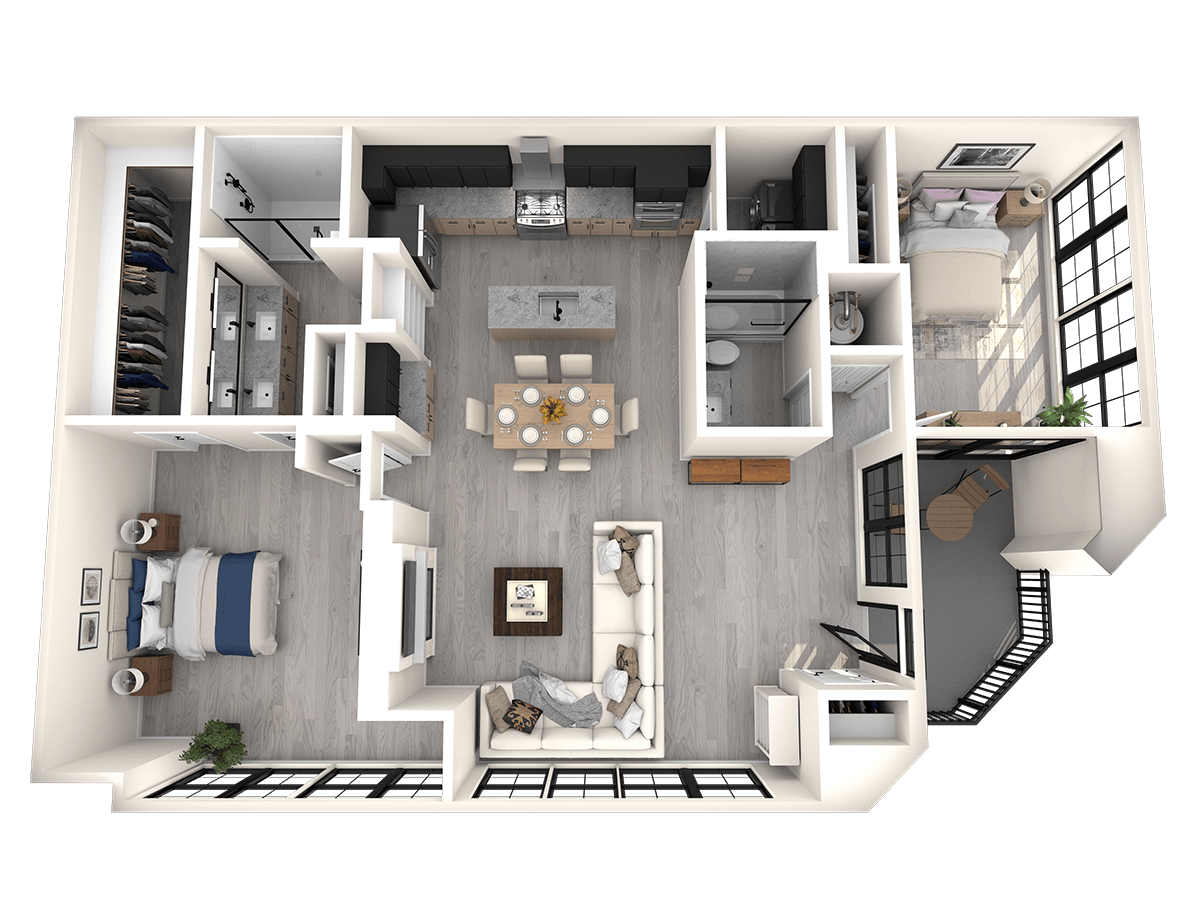 Portola at SouthGlennTwo Bedroom Townhome
