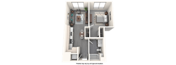Vive Luxe Apartments A1 Floor Plan