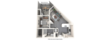 Vive Luxe Apartments A2 Floor Plan