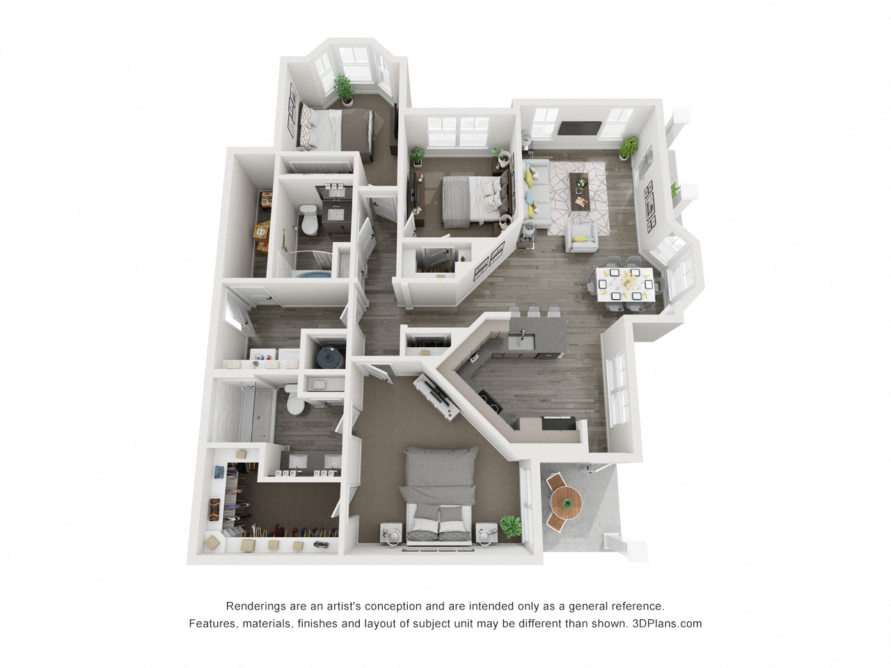 Five810 Southlands Apartments Emerald Floor Plan