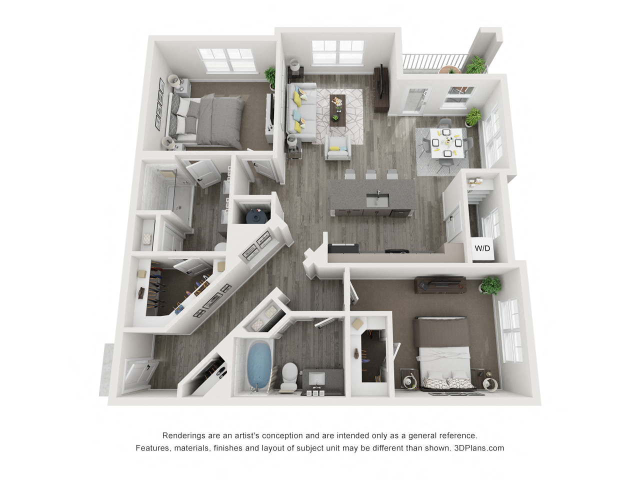 Five810 Southlands Apartments Charmeuse Floor Plan