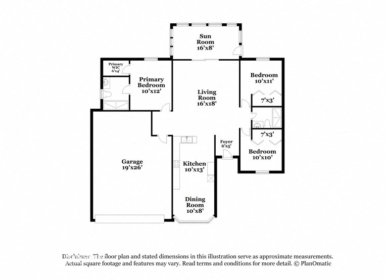 the schematic diagram of the floor plan of the house