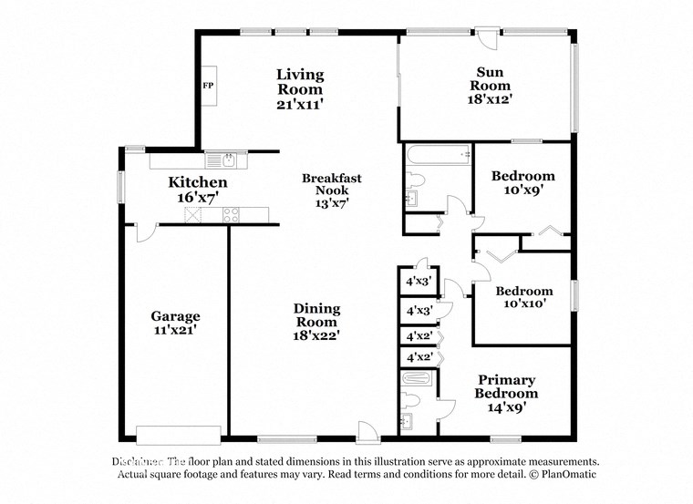 a floor plan of a house with a bedroom and a living room
