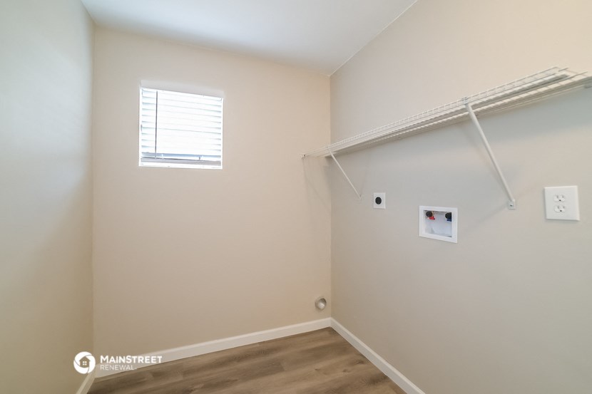 the upstairs bedroom has a large closet and a window