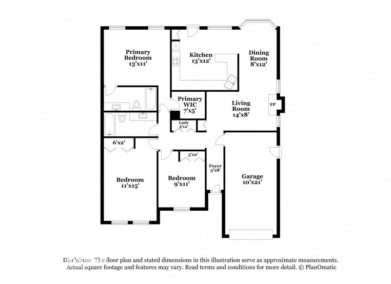 this floor plan is an approximation of our floor plan and may not include everything