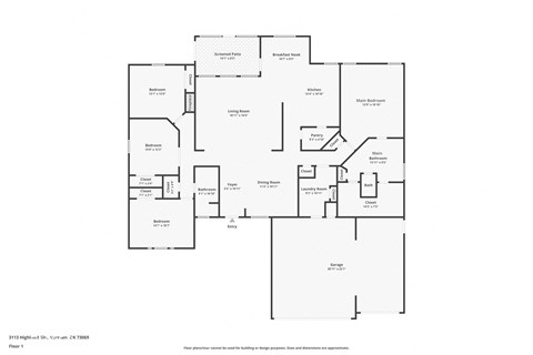 this is a floor plan of a 2100 sq ft home