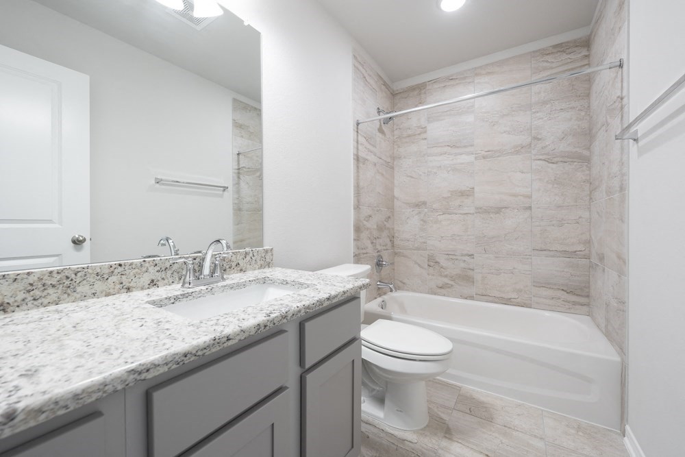 a bathroom with a sink and a toilet and a bath tub