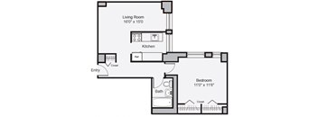 1-Bedroom, 1-Bath