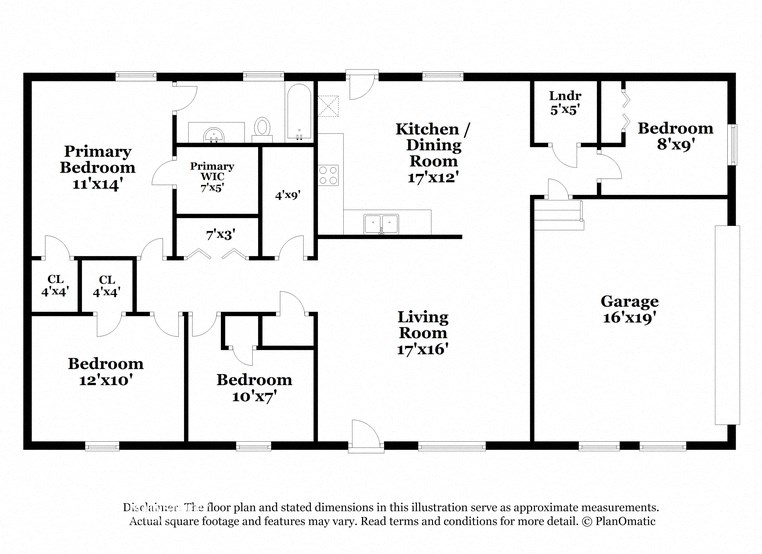 a floor plan of a house with bedrooms and a living room