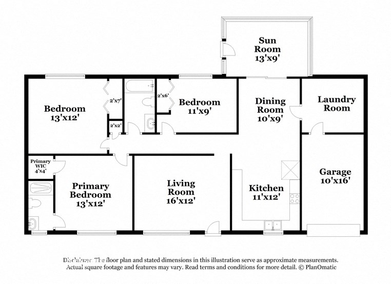 a floor plan of a house with bedrooms and a living room