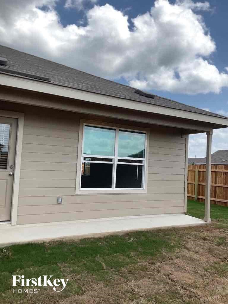 a house with a window in the front of it